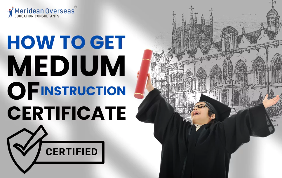 medium of instruction certificate